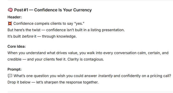 Confidence is Your Currency -Tell me Otherwise