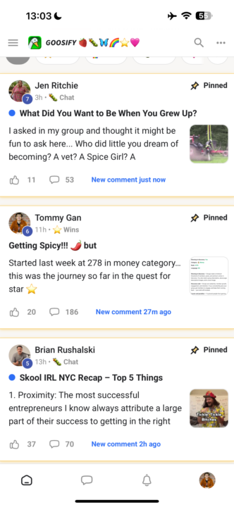 Got pinned with some other Goosify legends! 