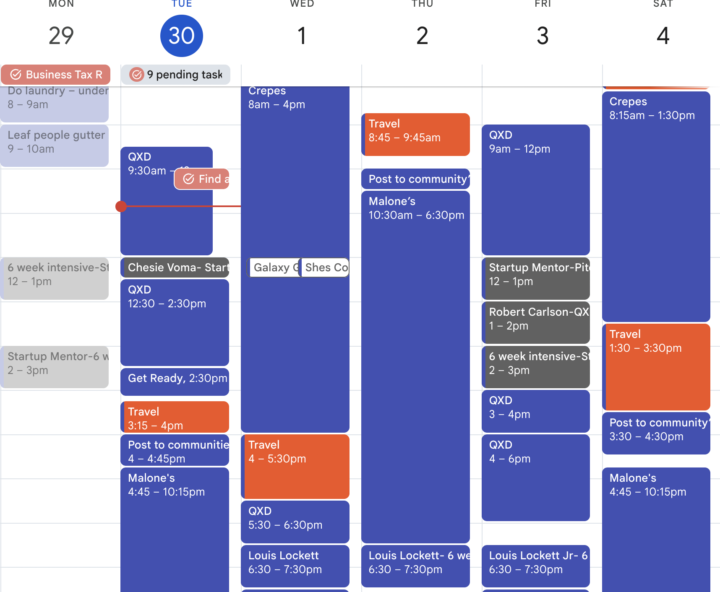 What's your calendar look like?