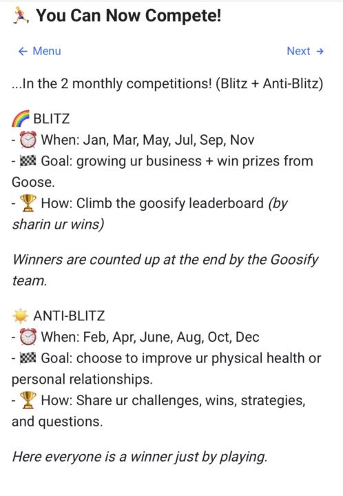 What do we actually do in the BLITZ month?