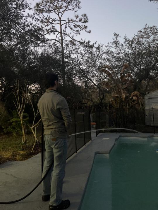 Watering my Skool, watering my pool!