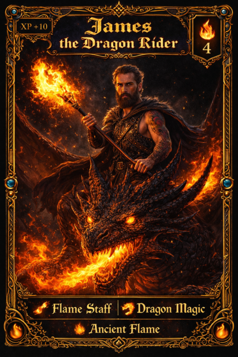 Big Flames from James the Dragon Rider!