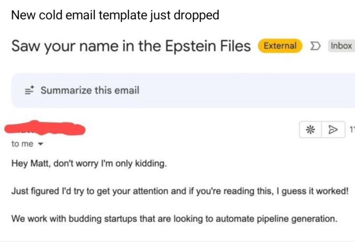 New Cold Email Template 👀