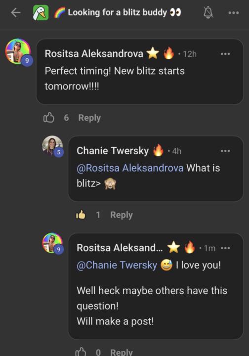 ⭐️ what’s BLITZ?? Winners, please chime in!