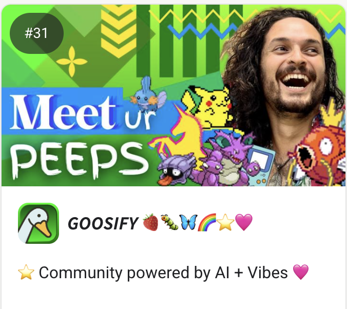 How to get Goosify to page 1? ❤️🧡💛💚🩵💙💜