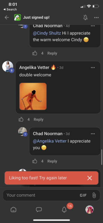 Liking Too Fast 💨👀