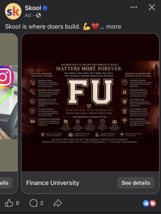 So have you found your community in a Skool ad???