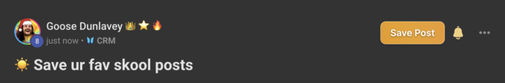 ☀️ Save ur fav skool posts