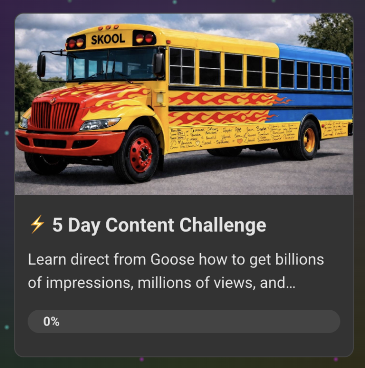 ⚡️ 5 Day Content Challenge