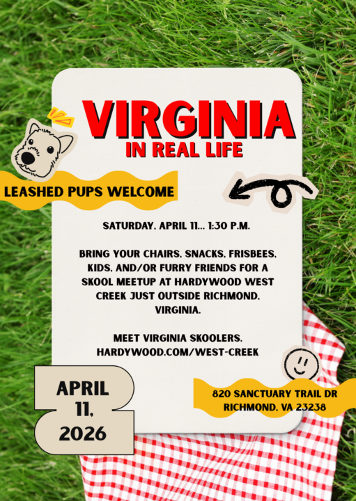 Virginia IRL - THIS Saturday!