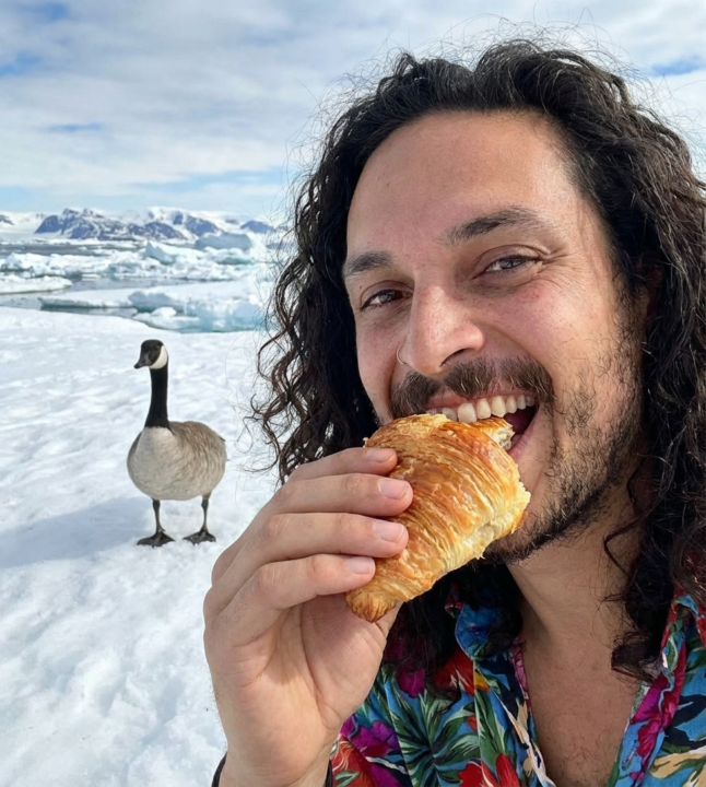 Look who’s been having a snack in the cold