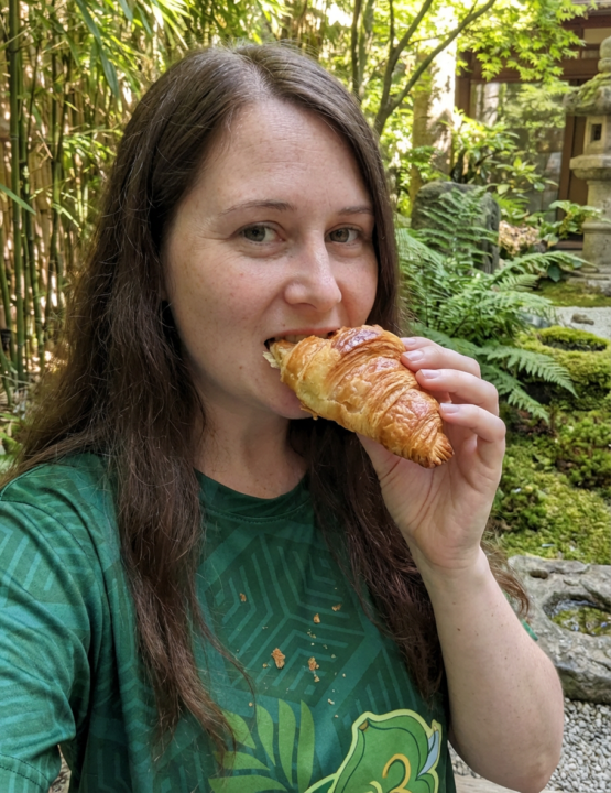 Oasis of calmness - having a croissant of course 😁