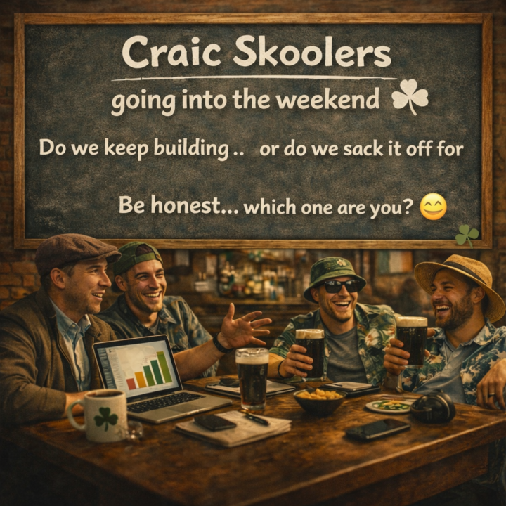 Skoolers going into the weekend ☘️