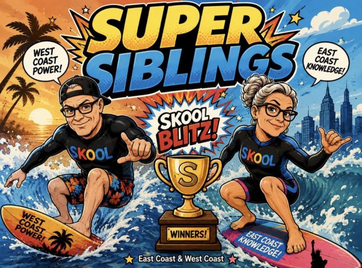 The Super Siblings are hanging in…
