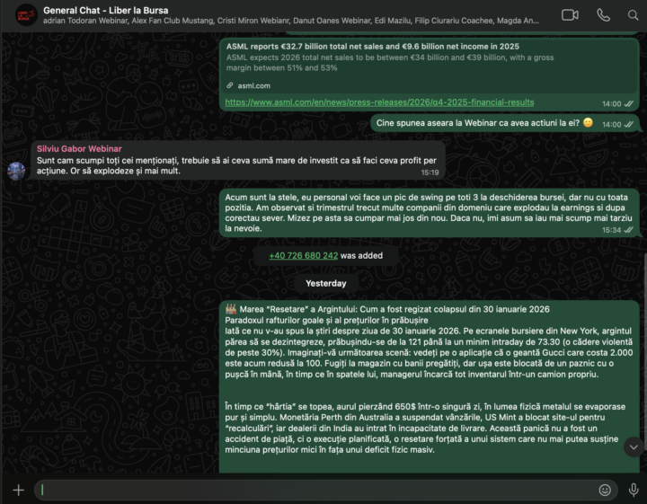 Intră în comunitatea de investitori de pe WhatsApp