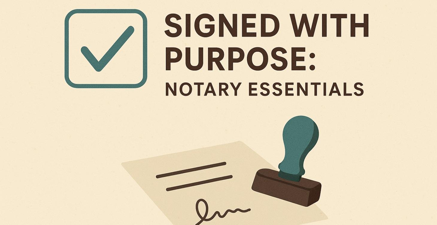 Signed with Purpose: Notary Essentials