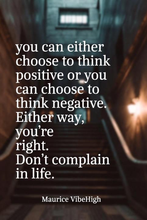 Choose positive or negative 