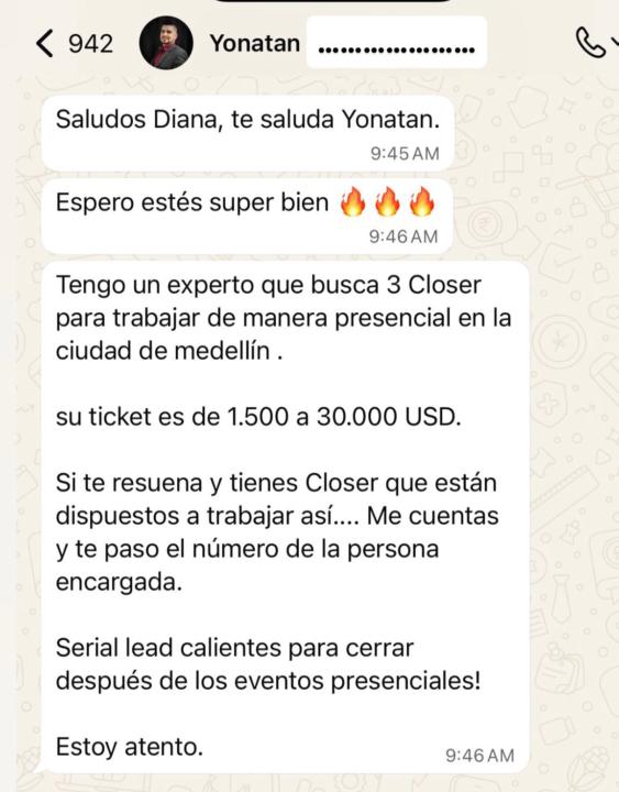 🚨URGENTE: Buscan 3 CLOSERS Tickets de hasta $30.000 USD