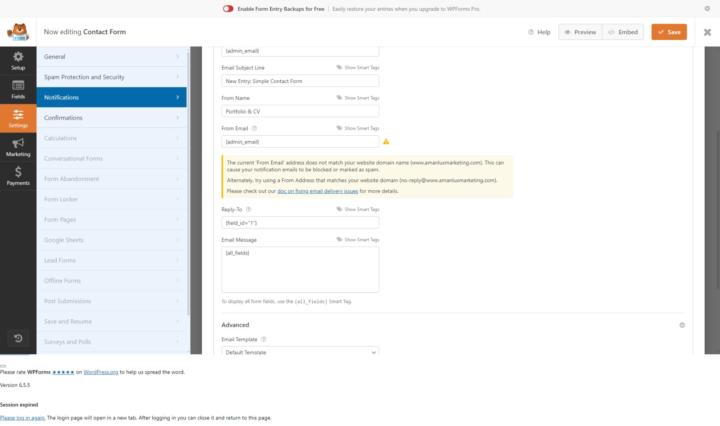 I am not receiving the emails sent to me from my website