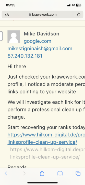 Inquiring important messages 