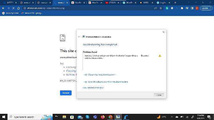 Website not loading