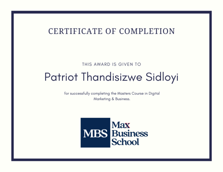 Graduation - Patriot Thandisizwe Sidloyi