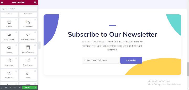 Home page customizations