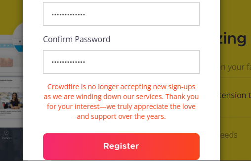 Crowdfire is done!!!