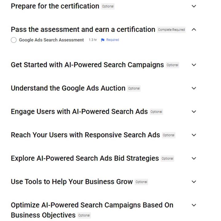 Google Skillshop Change