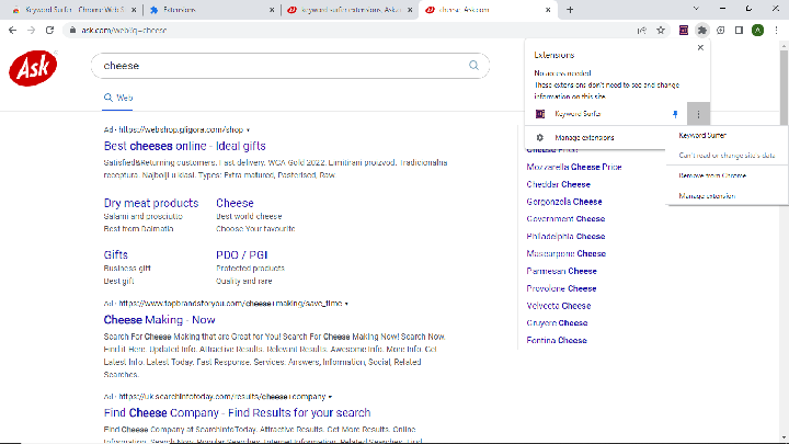 SEO Basic tools still not showing on Browser.