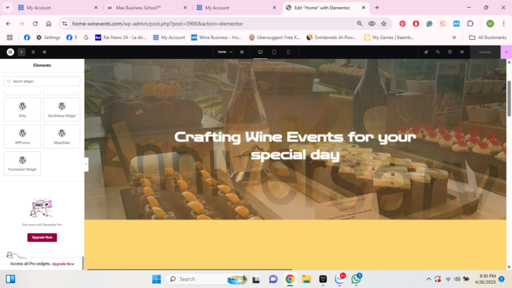 Caan't upload on elementor