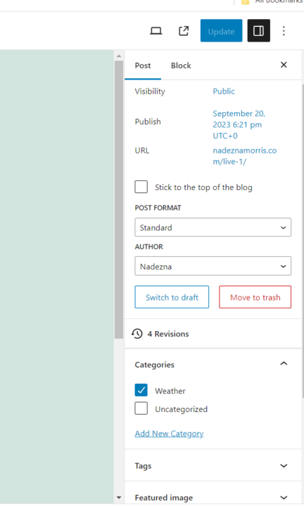 Issue with the URL Slug