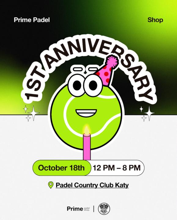 🎉 Prime Padel Shop Anniversary Event 🎉