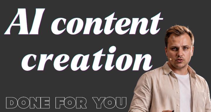 AI content creation 