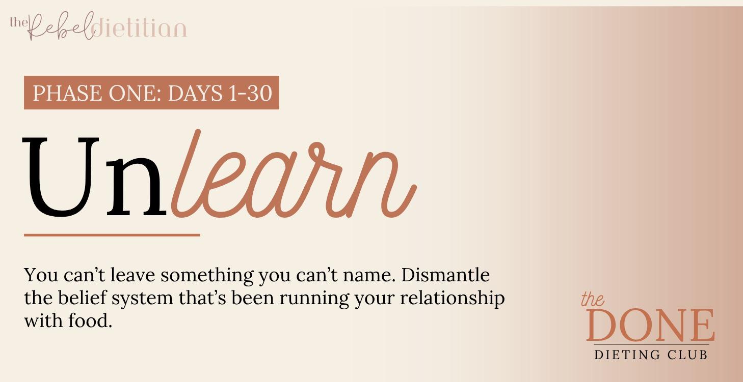 Phase One: Unlearn
