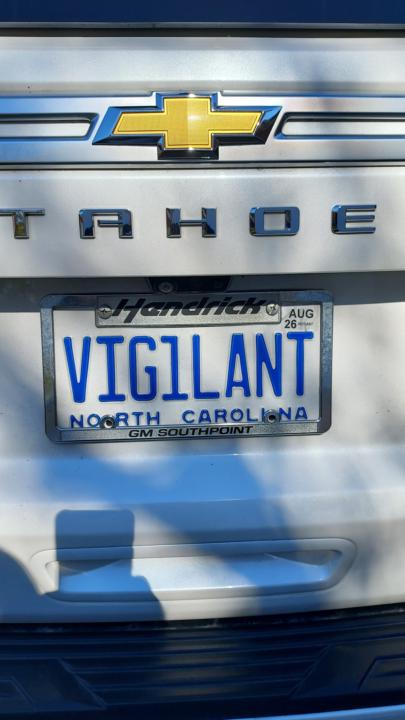 Vanity plates 