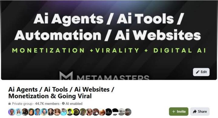 🚀 Selling My 44K+ Member AI & Monetization Facebook Group
