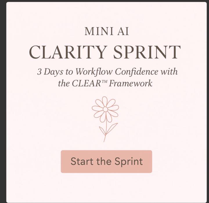 MINI AI CLARITY SPRINT
