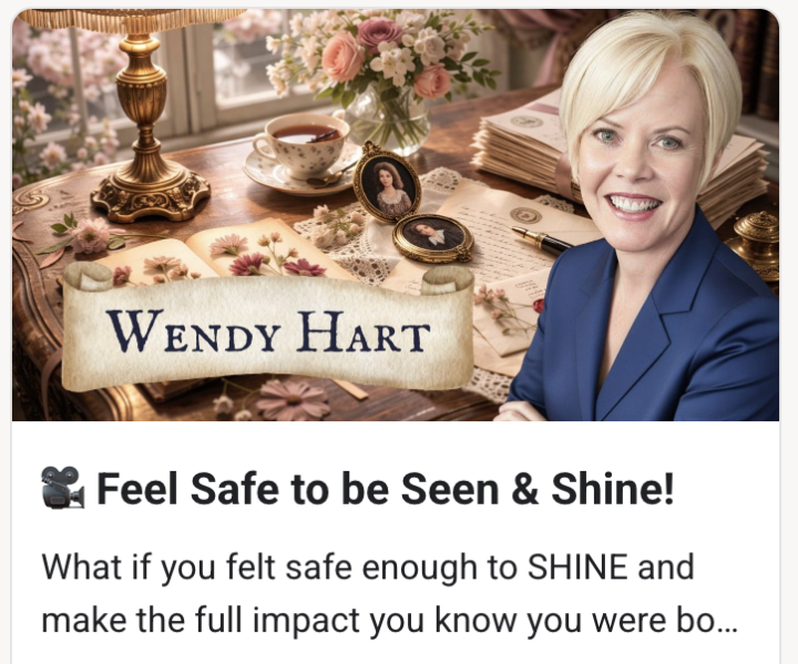 REPLAY >>> Feel Safe to Be Seen & Shine