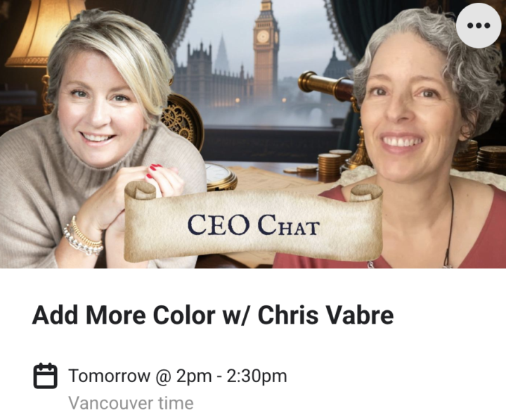 A special treat!! Add More Color with Christine Vabre