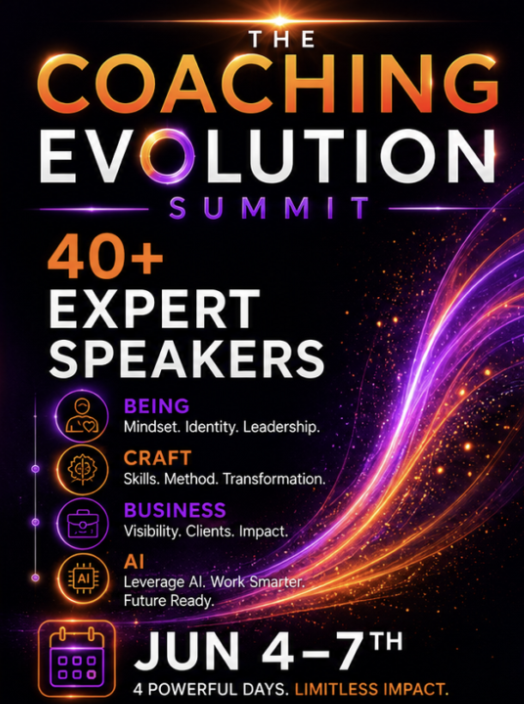 I'm speaking at the Coaching Evolution Summit