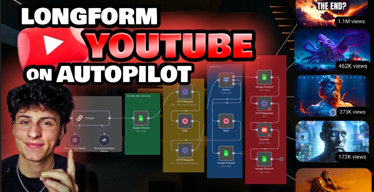 AI System Makes Longform YouTube Videos Hourly🤖⚡