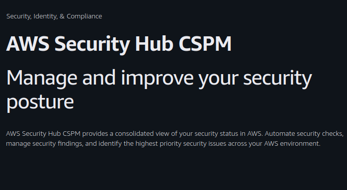 AWS Security Hub CSPM