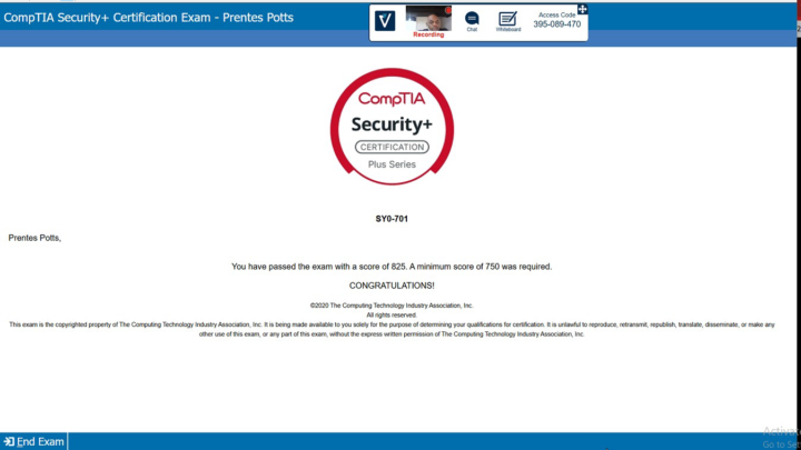 PASSED SECURITY+!!!! 🔥 🔥 🔥 