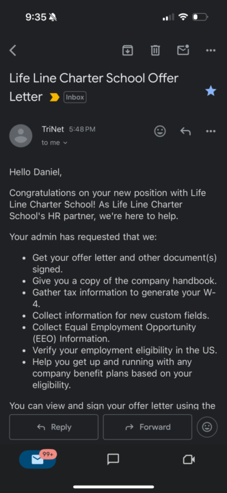 Job Update