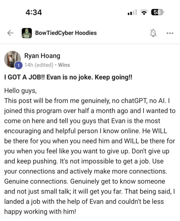 RYAN GOT A JOB!!!
