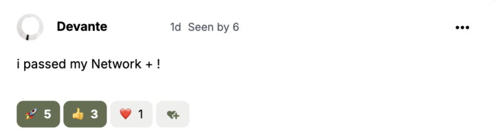 Network+ Win on the Board 🚀