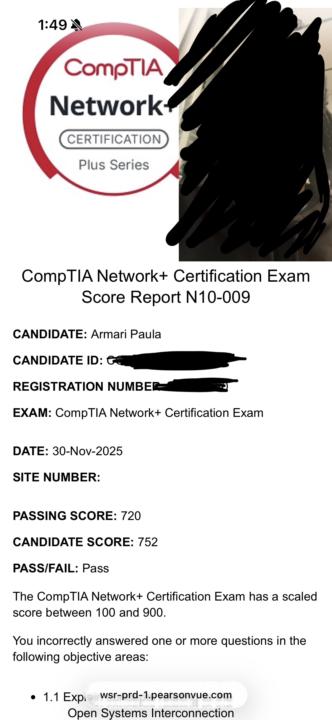 Net+ certified 