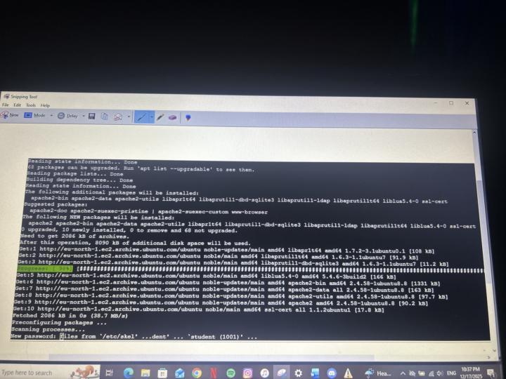 My first VM thing. I have no idea what I was doing but I did it.