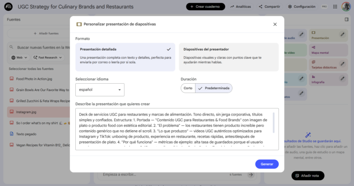 Notebook LM para Portfolios UGC 